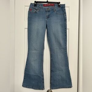 Vintage Y2K Mudd Low Rise Flare Jeans Size 11